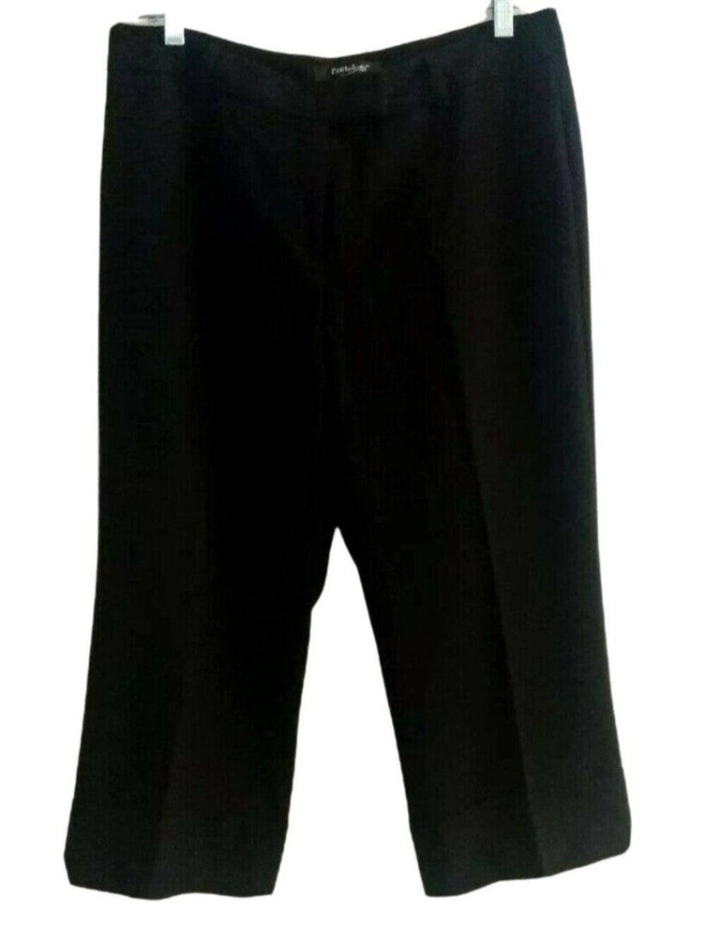 Pantology Black Capri Dress Pants 8 Cuffed Hem Summer Career Dressy